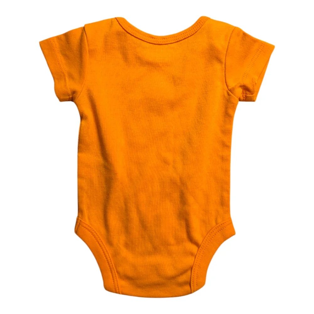 Newborn Onesie Dude Your Girlfriend Keeps Checking Me Out Orange Snap Size NB